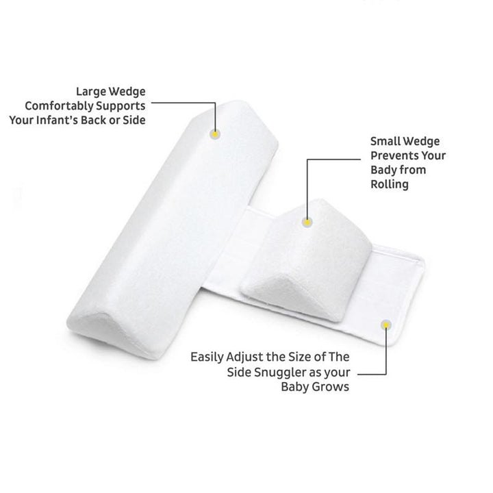 Newborn flat head prevention pillow & sleep positioner, ensures safe, comfy infant support.