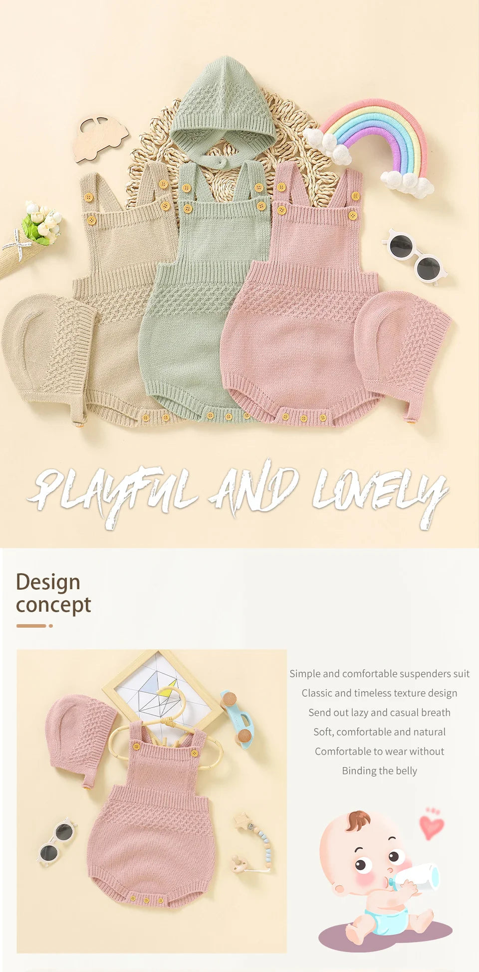 Unisex newborn sleeveless bodysuit and hat set in a neutral grey, ideal for baby essentials