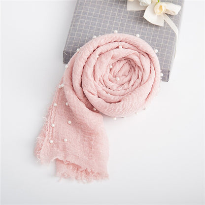 Premium quality newborn swaddle blanket, white beads, perfect for nursery decor