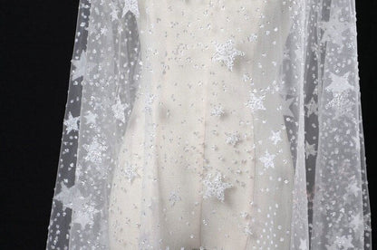 Close-up of glitter star blanket for newborn photo shoot backdrop, baby accessory, infant prop