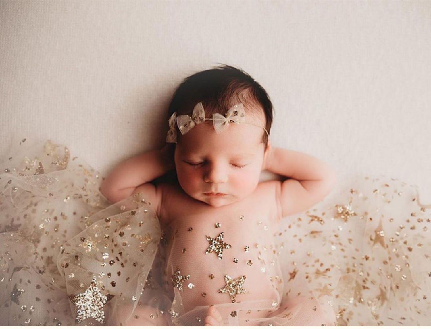 Glitter star baby photo prop blanket, newborn photography backdrop, polyester wrap