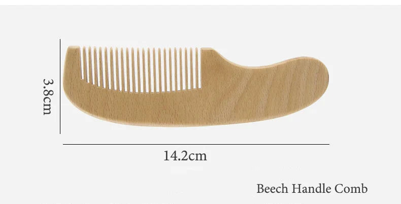 Sustainable wooden baby brush and comb set, an eco-friendly choice for infant care