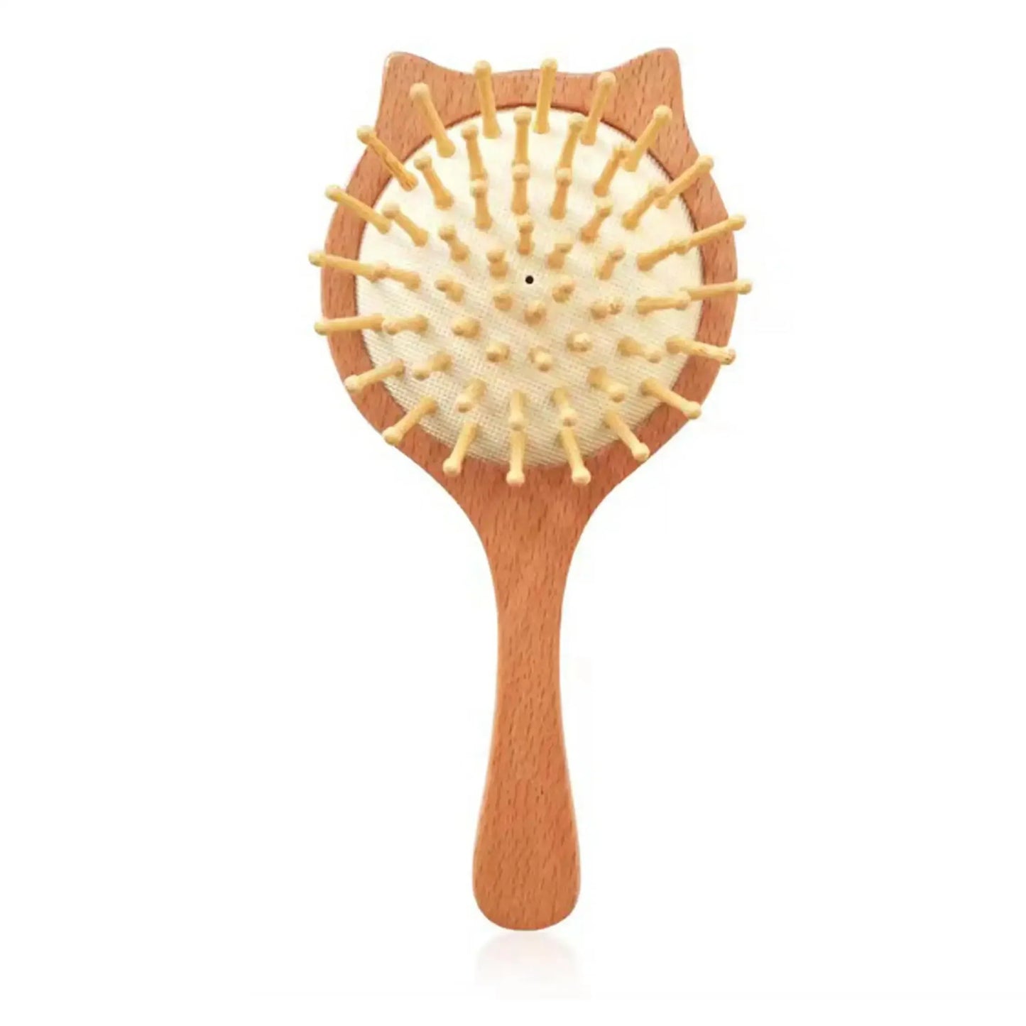 Natural wool baby brush designed to prevent and reduce cradle cap in infants