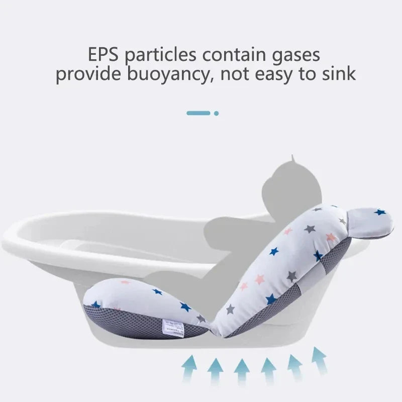 Soft bath cushion for newborns, foldable design, a perfect baby shower gift