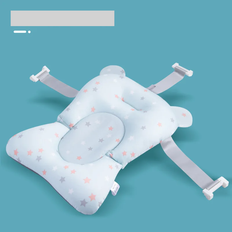 Foldable baby bath cushion, quick-dry material, ideal for everyday infant bathing