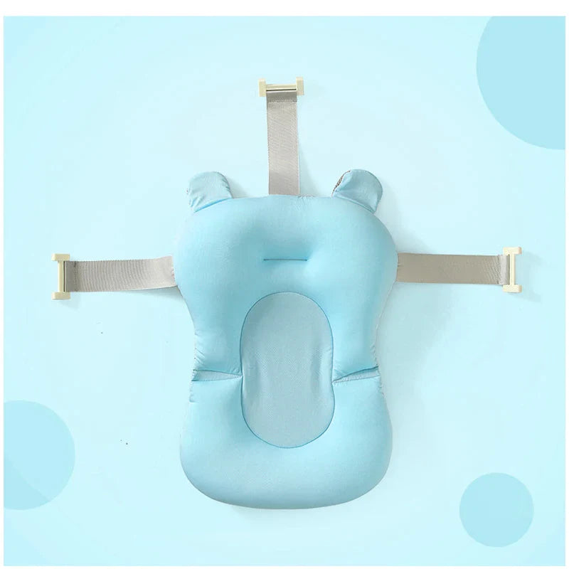 Lightweight infant bath support pad, perfect for travel & portable baby bathing