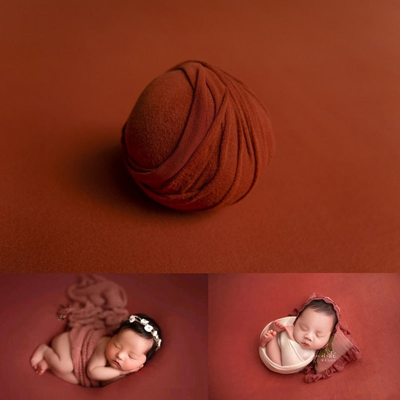 Newborn swaddle wrap and large background blanket, perfect baby photography starter set