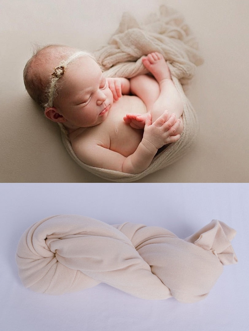 Close-up of the breathable fabric of a cotton baby swaddle blanket, ideal for sensitive skin.