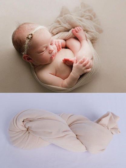 Close-up of the breathable fabric of a cotton baby swaddle blanket, ideal for sensitive skin.