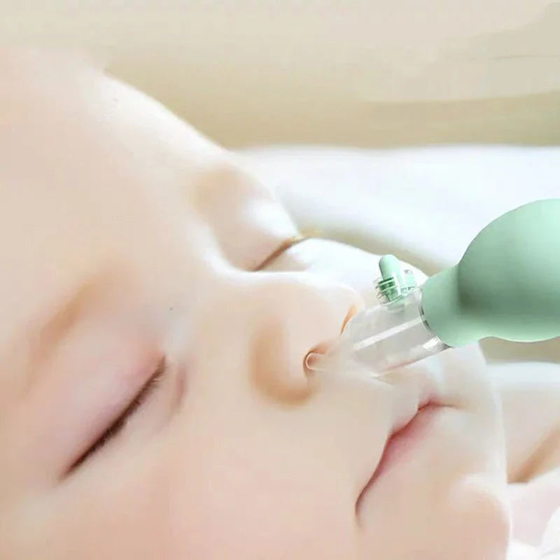 Soft tip silicone nasal aspirator, essential baby care for newborn congestion