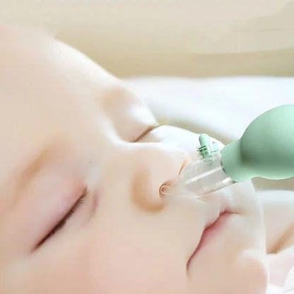 Soft tip silicone nasal aspirator, essential baby care for newborn congestion