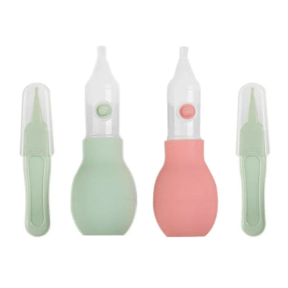 Baby nasal aspirator, hygienic silicone design for gentle infant relief