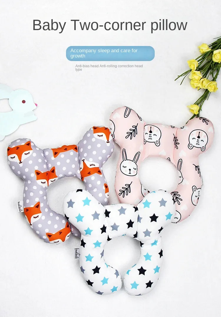 Newborn U-shape pillow for head & neck stability, vital for travel, nursing & feeding