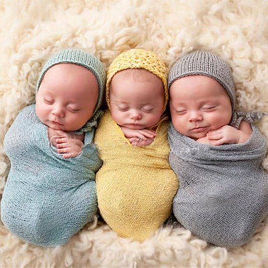 Newborn ultra-soft breathable swaddling blanket for infant sleep and comfort