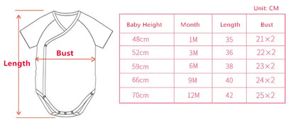 Short-sleeve baby romper made from organic cotton, a comfy and unisex newborn bodysuit