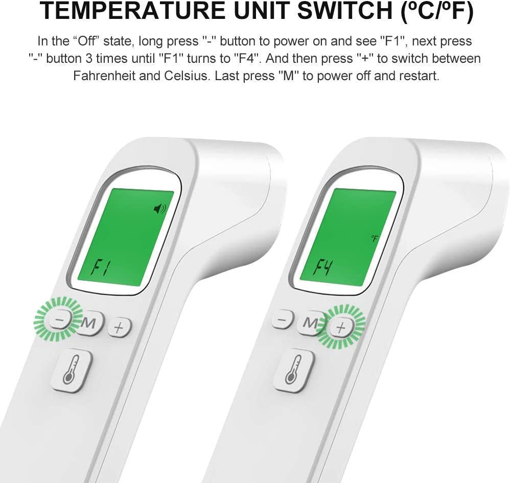 Infrared thermometer for kids, non-contact design for hygienic and easy health monitoring