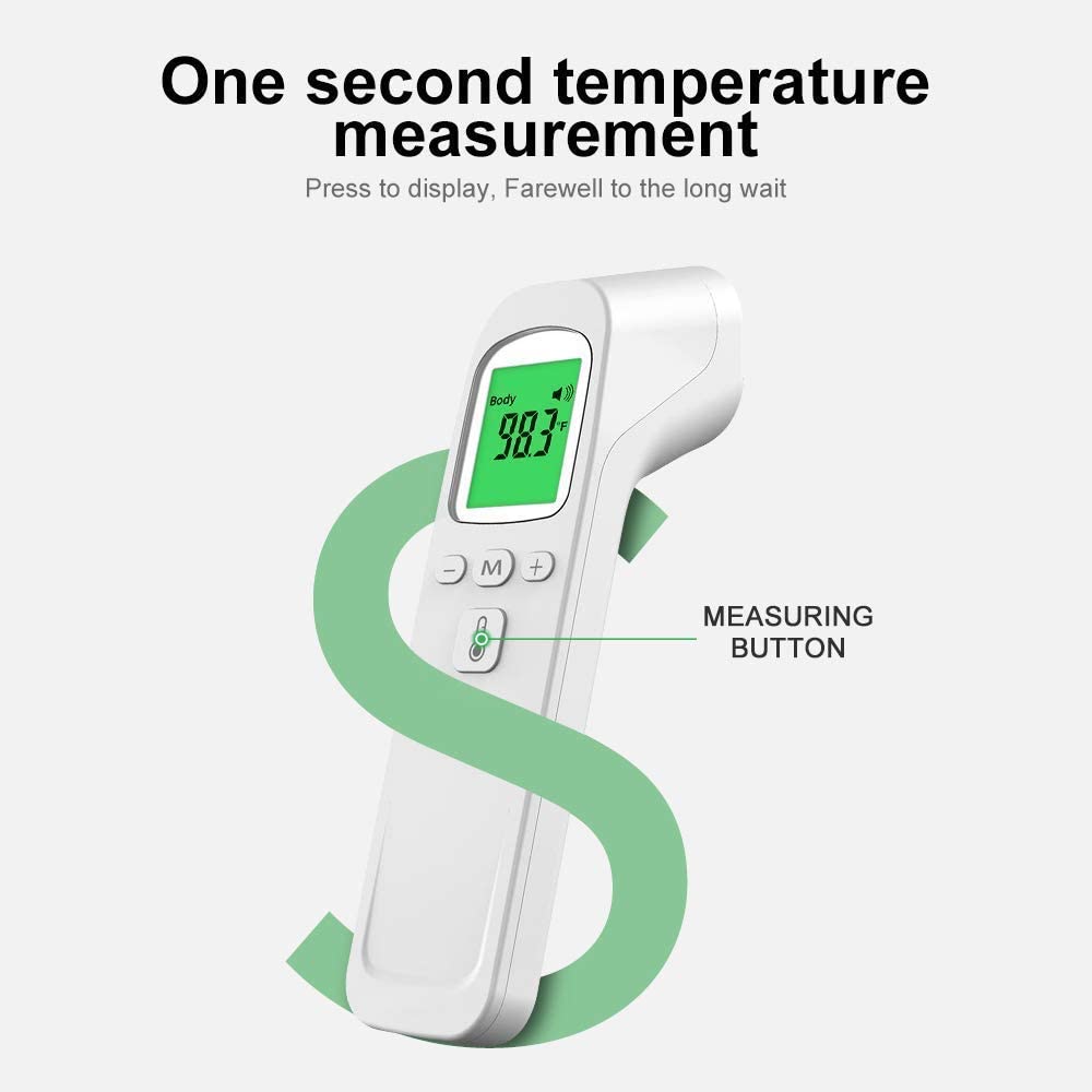 Medical grade non-contact digital thermometer, essential for home baby health and fever detection