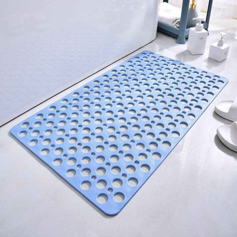 Modern non-slip bath mat with textured surface for secure grip & hygienic use in showers.