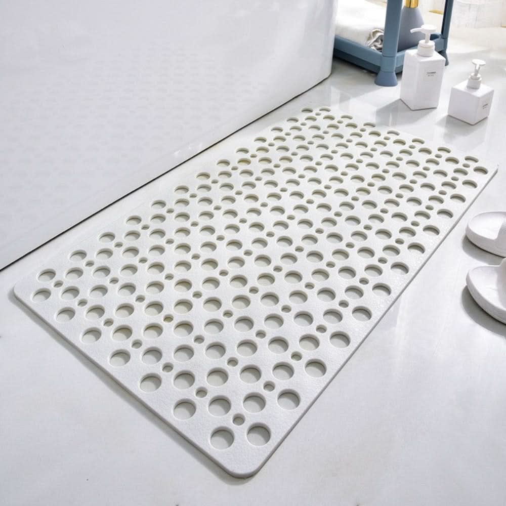 Versatile non-slip bath & shower mat, ideal for bathroom safety and easy maintenance.