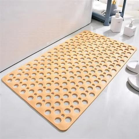 Enjoy a safe shower with this ultimate non-slip bath mat. Hygienic, durable, & easy to clean.