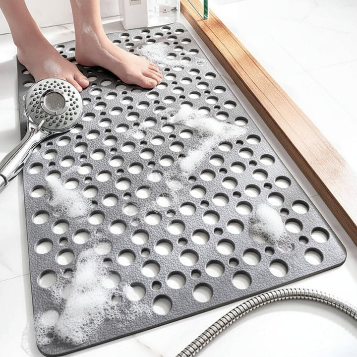 Ultimate non-slip bath mat for a safe & hygienic shower experience. Anti-bacterial & comfortable.