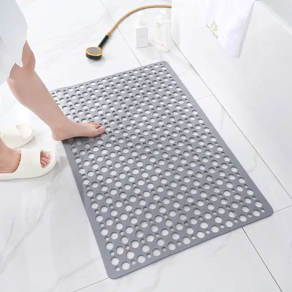 Durable non-slip bath mat, essential for enhanced bathroom safety & preventing slips.