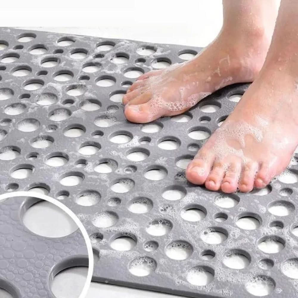 High-grip non-slip shower mat, designed for ultimate bathroom safety & quick drying.