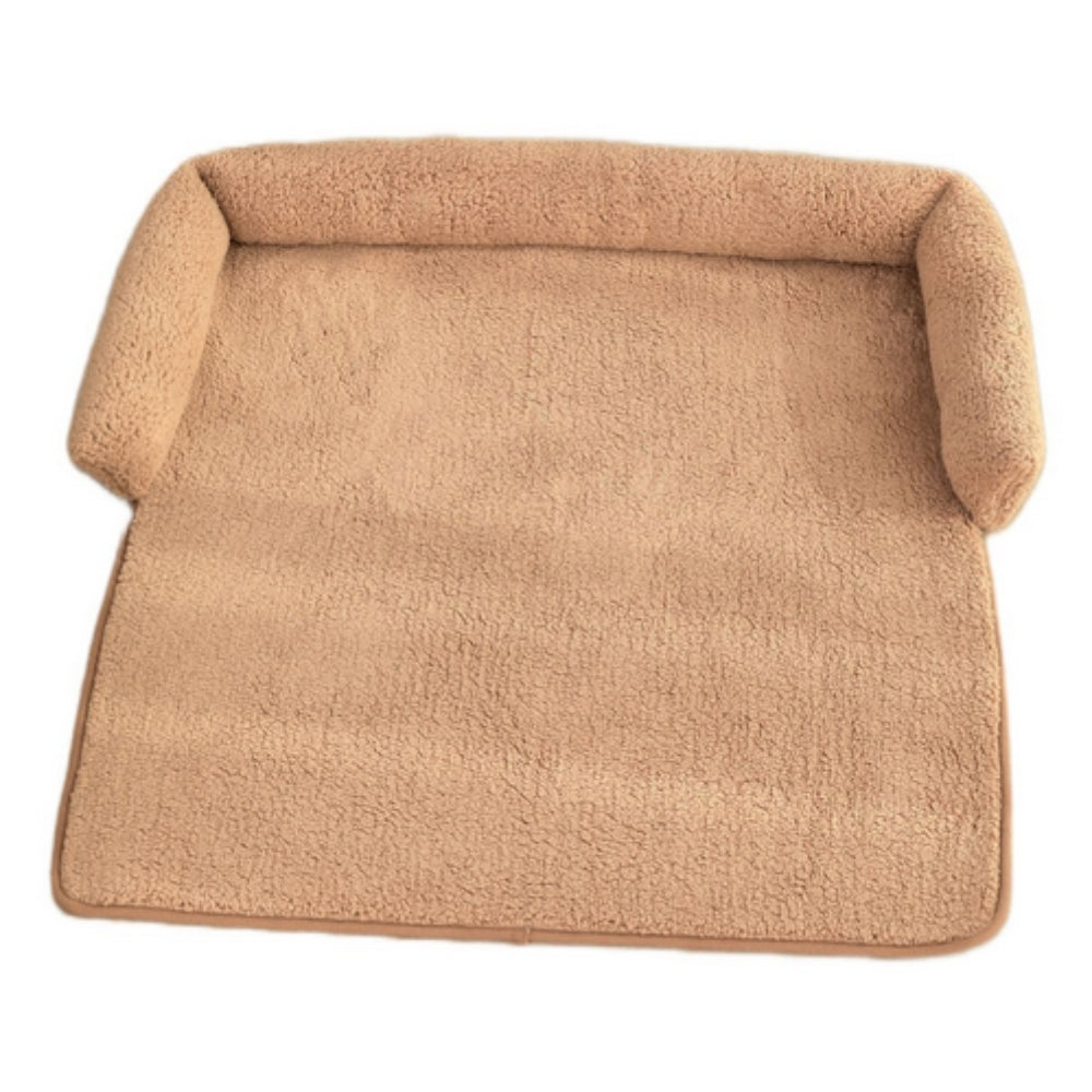 Durable non-slip dog blanket with neck pillow for secure pet comfort. Great for small dogs, medium dogs & cats.