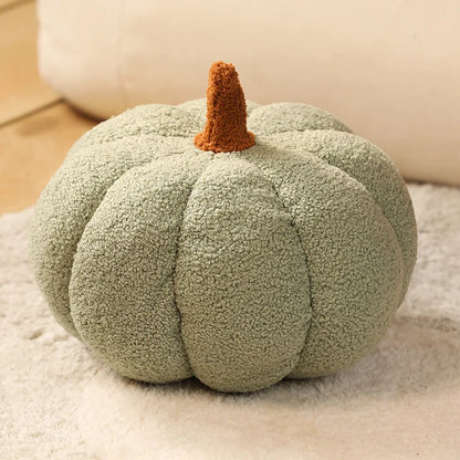 Vibrant orange pumpkin plush, 7.87 inch, for festive fall decor
