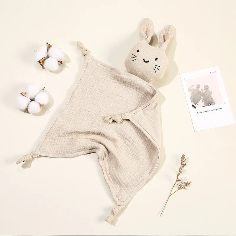 High-quality organic cotton infant comfort blanket, cat doll friend, ideal baby gift
