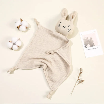 High-quality organic cotton infant comfort blanket, cat doll friend, ideal baby gift