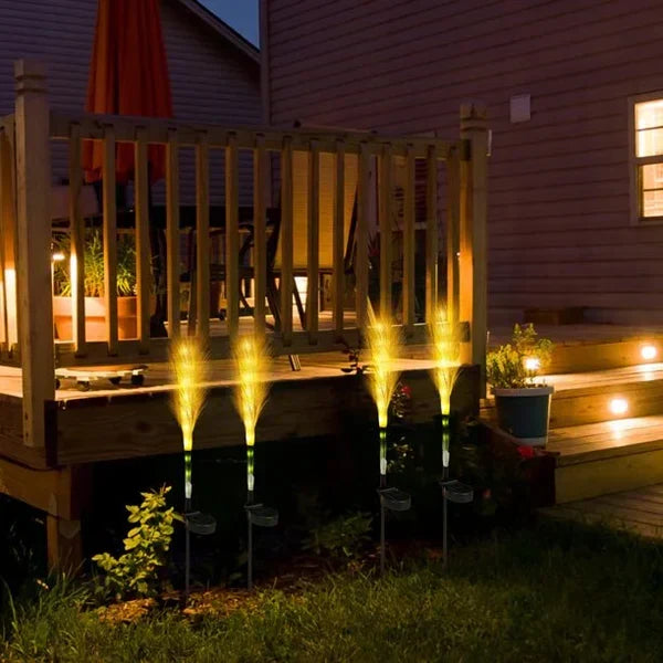 Illuminate your outdoor space with decorative reed-style garden lights, durable and stylish.