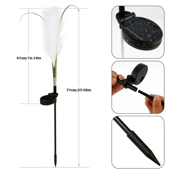Durable reed-style landscape lighting, enhancing your garden's beauty and outdoor evenings.