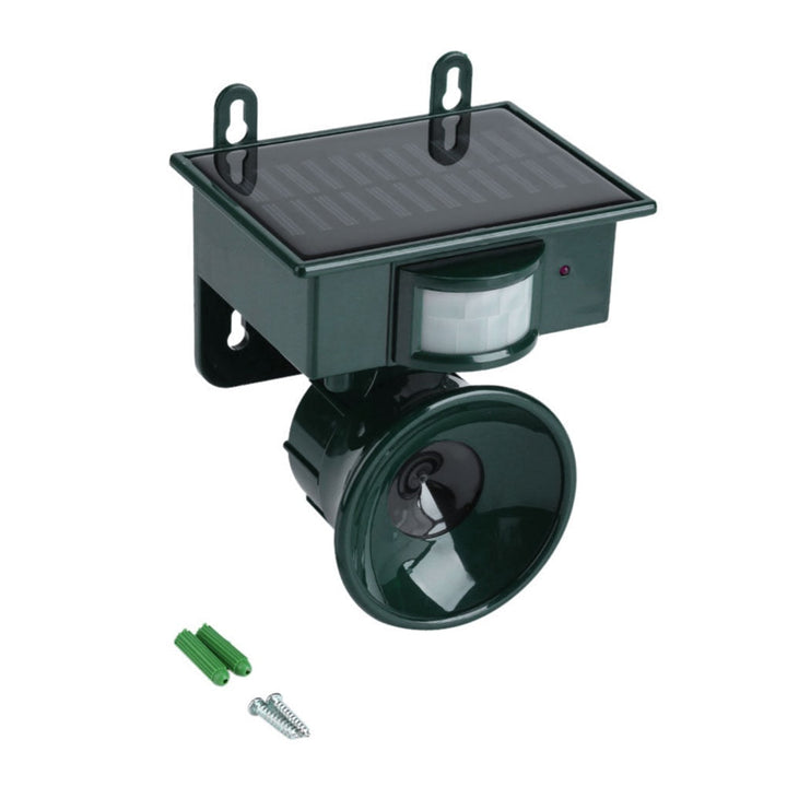 Weatherproof solar bird repeller, designed for continuous outdoor use & wildlife management.