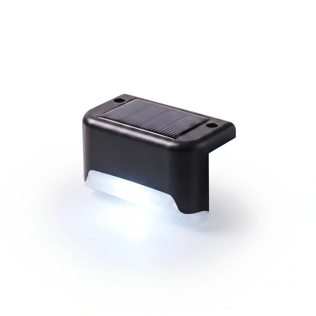 Bright landscape pathway lighting with solar-powered LED deck lights. Create inviting outdoor ambiance after dark.