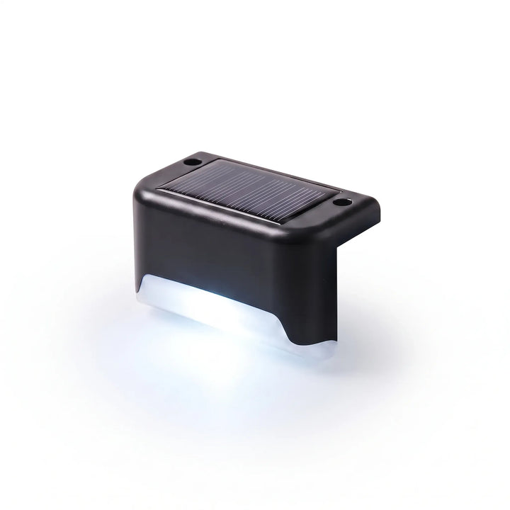 Bright landscape pathway lighting with solar-powered LED deck lights. Create inviting outdoor ambiance after dark.