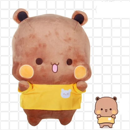Chubby panda plush toy, a soft stuffed animal pillow, super huggable for children.