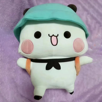 Cute panda plush toy, a soft stuffed animal pillow, perfect baby shower gift for children.