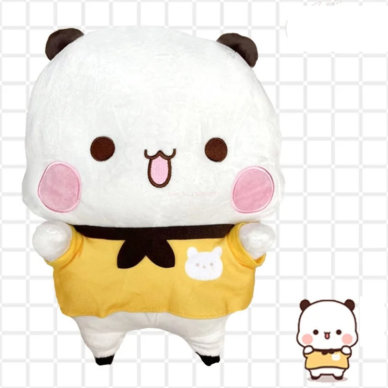 Adorable panda soft stuffed animal, a comforting pillow toy for kids' naptime.