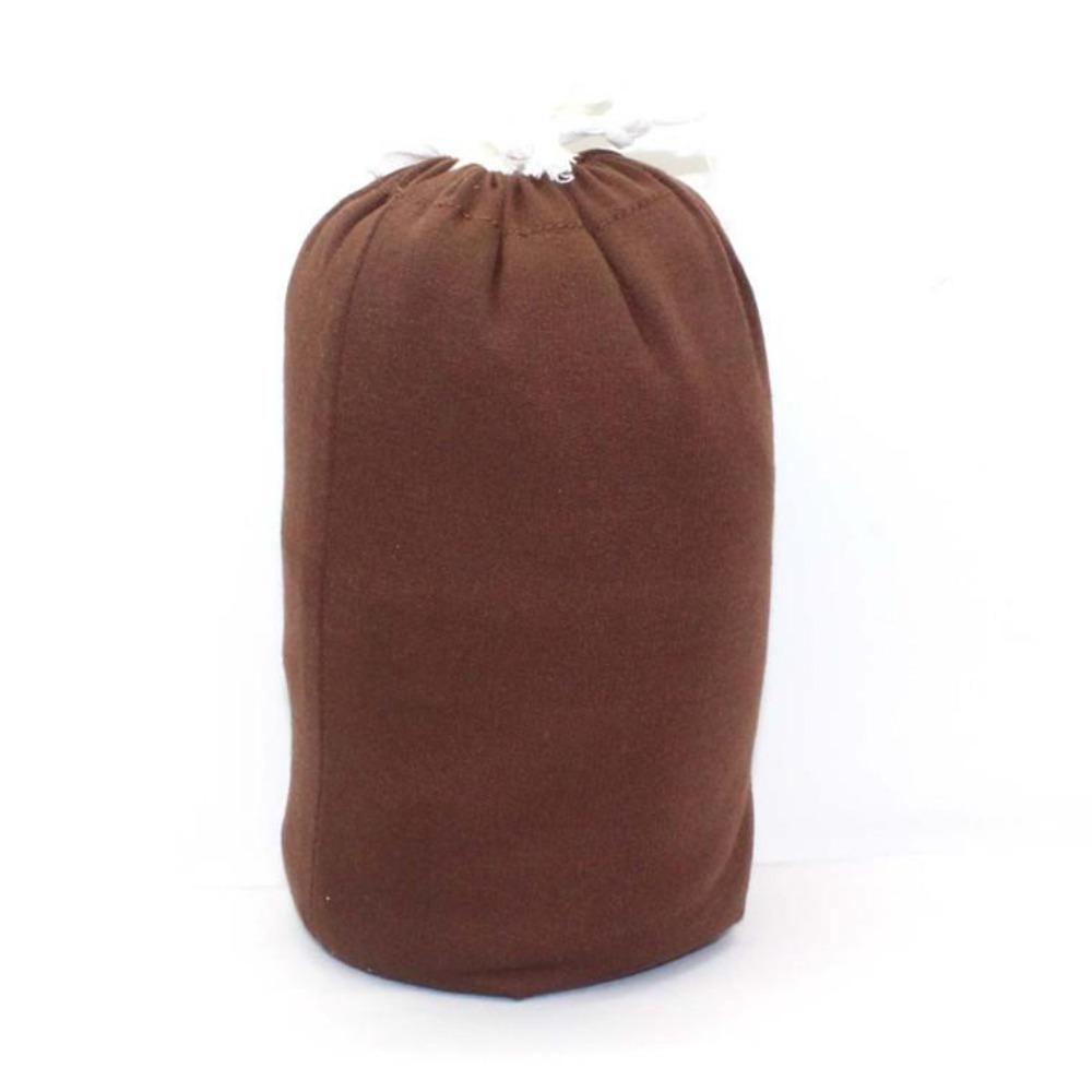A folded green baby wrap carrier, neatly packed for on-the-go babywearing convenience.