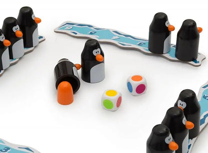Pengoloo board game setup, ready for an icy memory challenge, great for family game night.