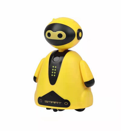 Preschool STEM toy: adorable penguin robot that follows lines drawn by kids