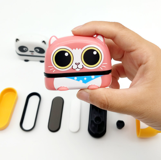 Kids' personalized clothing name stamp with waterproof ink, ideal for school supplies and baby items