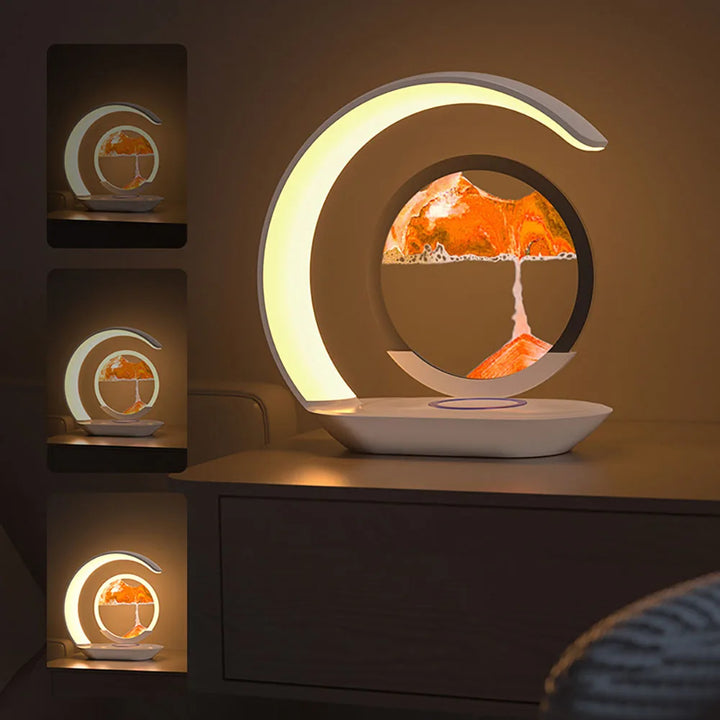Personalized LED night light with custom photo, USB charging, perfect for home decor & unique gifts.