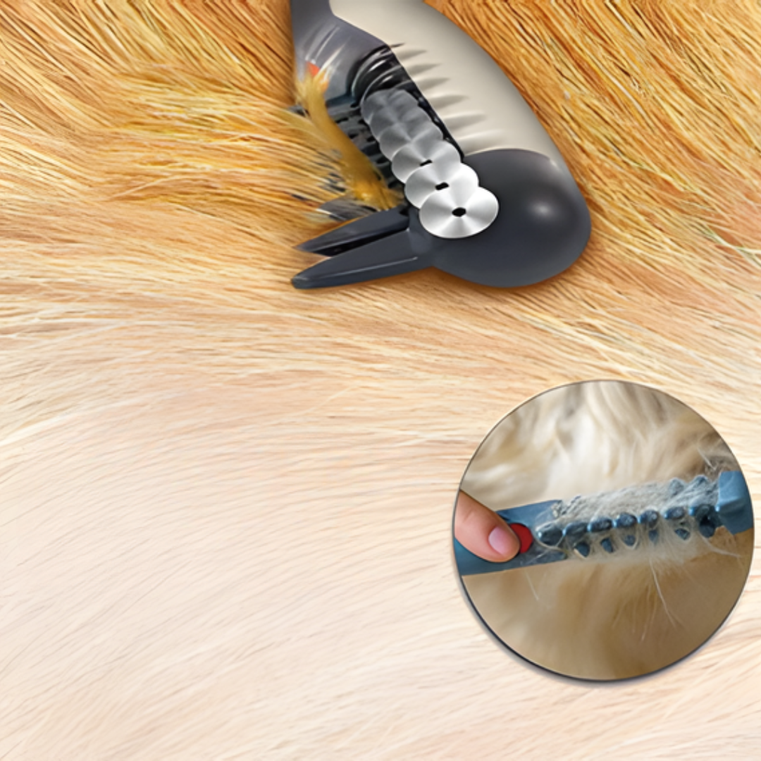 Dog groomer & fur trimmer for easy coat care. A gentle grooming tool for tangle-free, smooth dog fur & pet comfort.