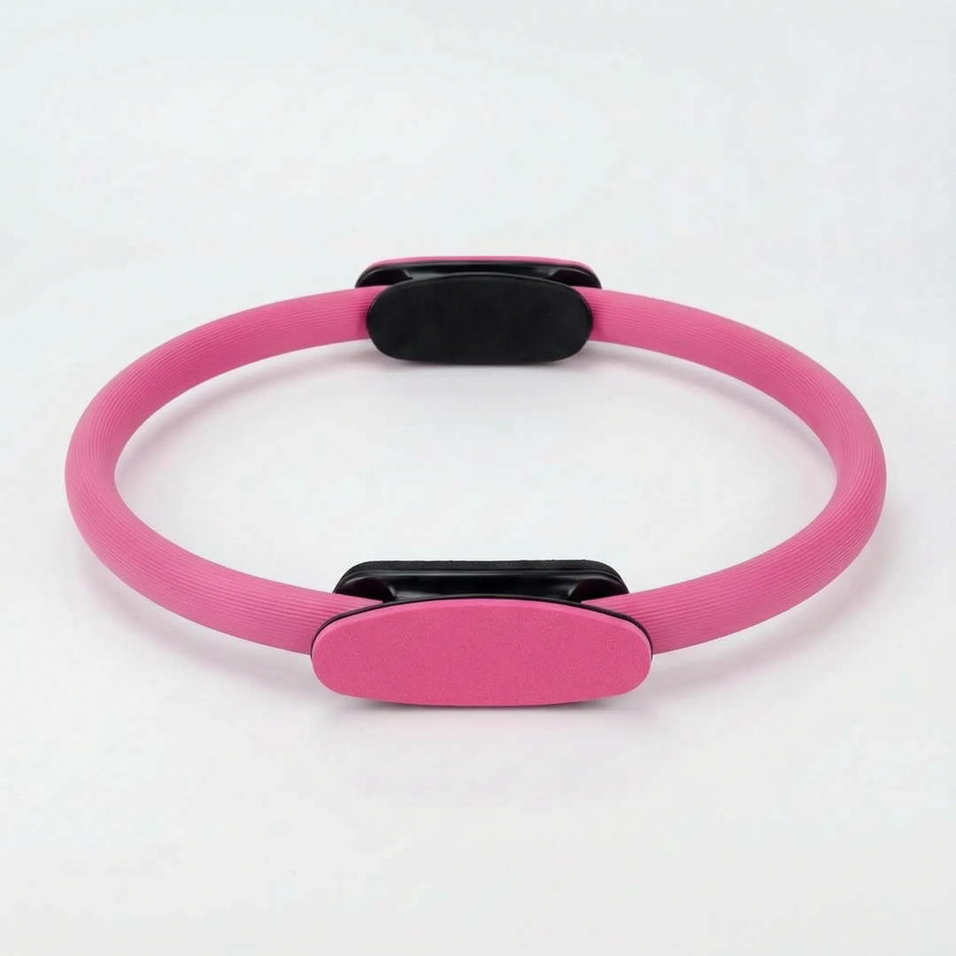 Fitness Pilates circle designed to improve core strength, flexibility, and muscle endurance in your home gym setup.