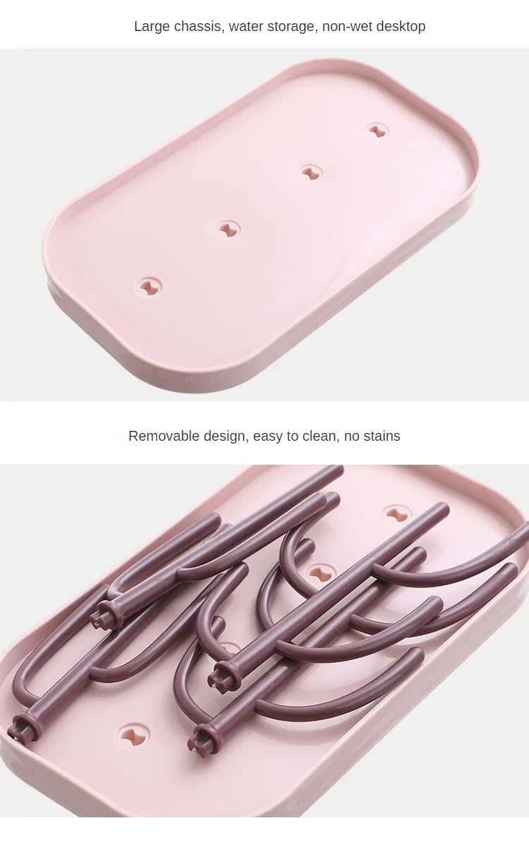 Beige baby bottle drying rack, a thoughtful gift for new parents, simplifying baby feeding clean-up.