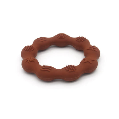 Silicone elephant-shaped teether, BPA-free, a cute and effective molar toy for infant teething