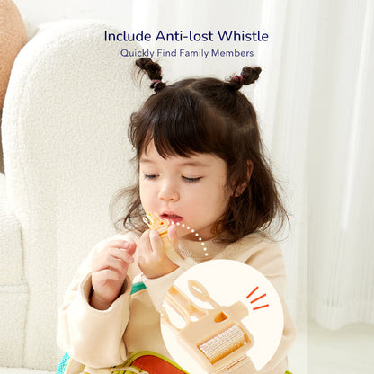 Green kids' lightweight school bag with side mesh pocket for water bottle and padded shoulder straps.