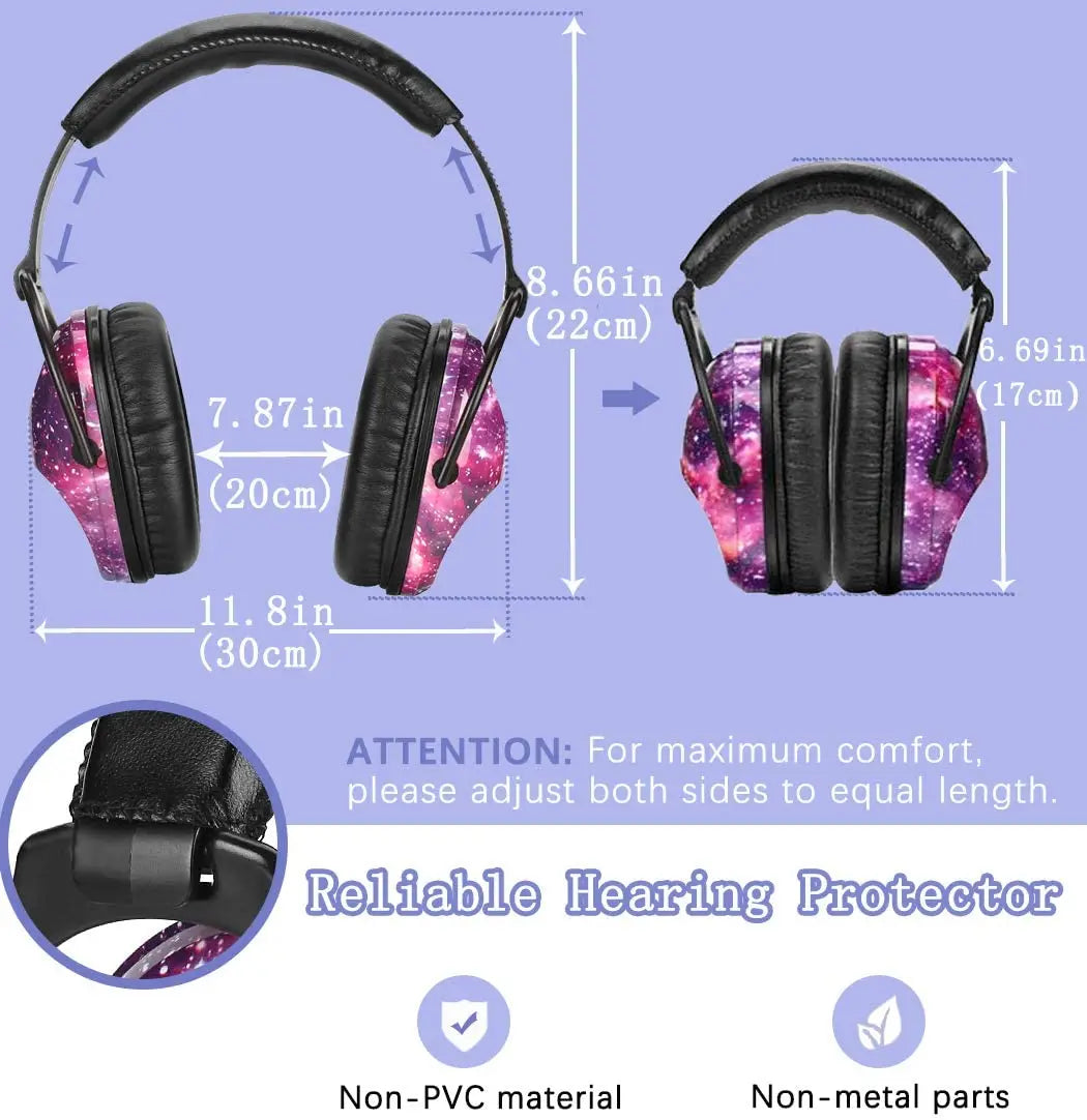 Close-up of soft padded kids ear muffs, emphasizing comfort for extended hearing protection use.